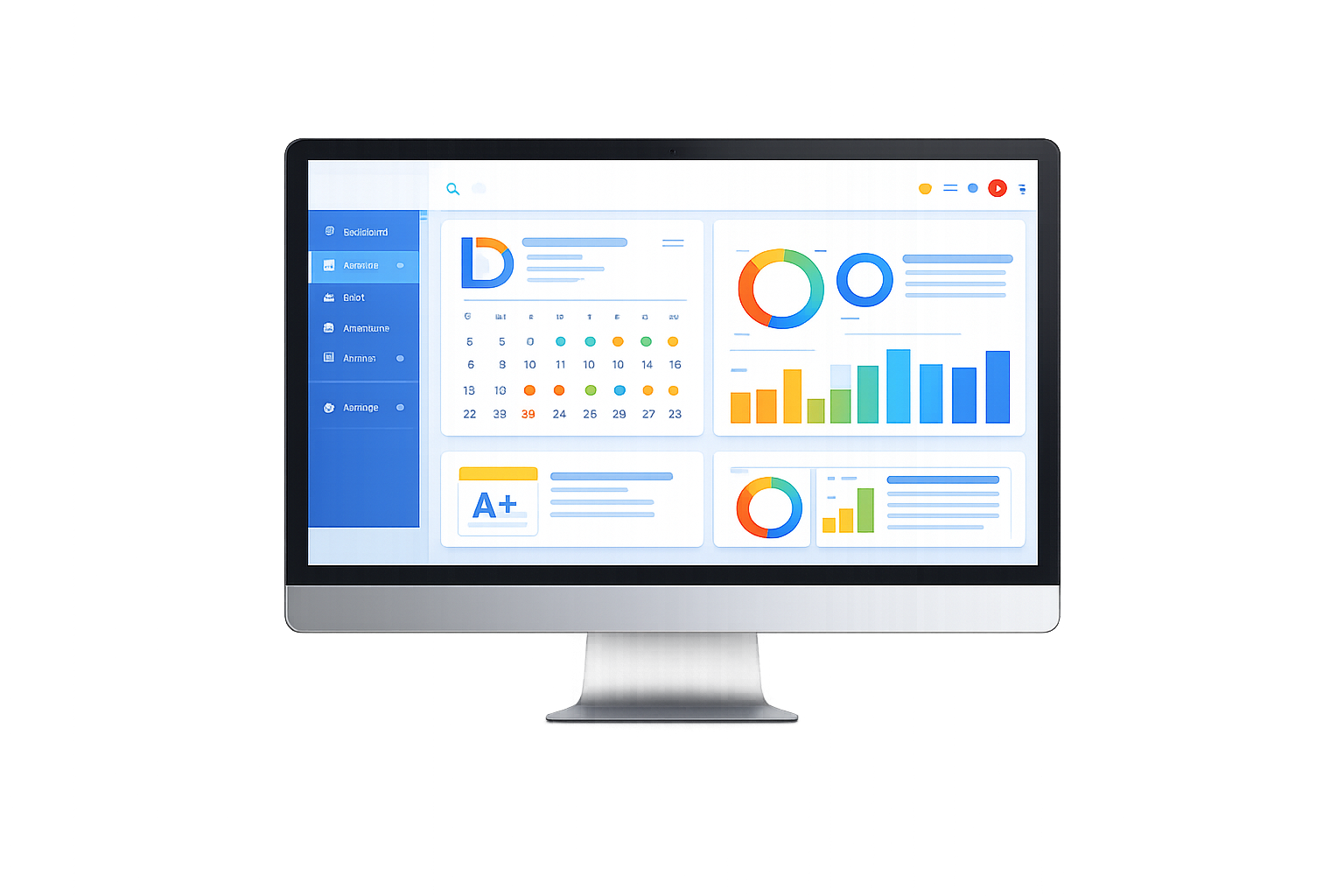 Desktop ERP admin interface